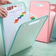 thumbnail image 3 of KYAIGUO 2 Piece Vertical Expanding Folder A4 Letter Size Paper Document Receipt Organizer File Folder for Classroom  Home  Office and Travel, 3 of 9