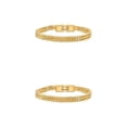 thumbnail image 4 of Cadena de mano Minnieouse Acero de Titanio doble capa Oro 19CM 21CM 2piezas, 4 of 6