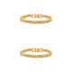 thumbnail image 3 of Cadena de mano de quilla trenzada de moda Jumpingount Oro 21CM 2piezas, 3 of 6