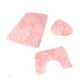 thumbnail image 1 of Tapete de BAÑO ilios innova JUEGO 3 piezas alfombrillas shag Color rosa, 1 of 9