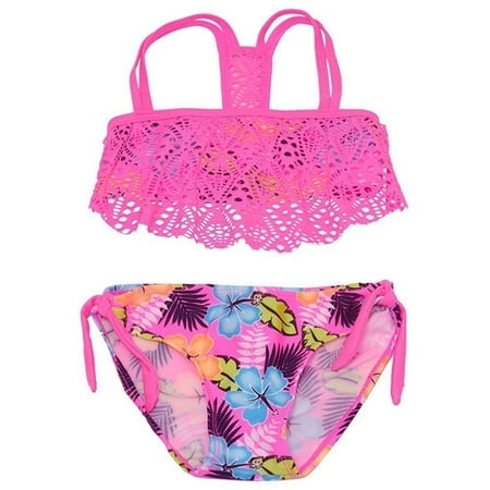 Real Love S Pink Fl Hawaii Overlaid 2 Pc Bandeau Real Love S Pink Fl Hawaii Overlaid 2 Pc Bandeau Swimsuit