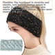 thumbnail image 3 of Sonducket Diadema de invierno para mujer, orejeras de ganchillo, motocicleta para mujer, color negro Accesorio para el cabello Hilo azul lago Sonducket AP009482-11B, 3 of 6