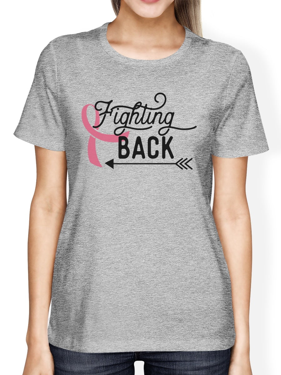 Fighting Back Arrow Cancer TShirts For Women Breast Cancer Support
