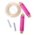 thumbnail image 2 of Cuerda para Saltar Ajustable, Ligera y Ajustable Asas Ergonómicas Alambre（Rosa）, 2 of 4