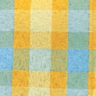 The Ribbon People Orange and Blue Plaid Cut Edge Craft Ribbon 1.5" x 132 Yards