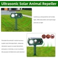 thumbnail image 6 of 2 Pack Pro Solar Ultrasonic Animal Repellent,Outdoor Deer Repeller Devices with Motion Sensor Strobe Light for Squirrel Raccoon Rabbit Stray Cat,Farm Yard, 6 of 10