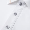 thumbnail image 5 of YODETEY Men's & Big Men's Everyday Pique Polos, Moisture Casual Collared Shirt,White,Size S-3XL, 5 of 8
