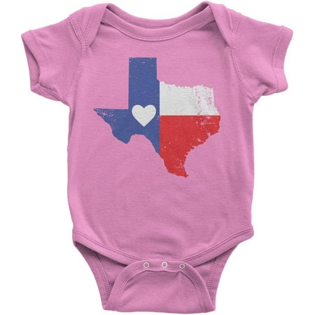 

Baby Texas State Flag With Heart Infant Bodysuit