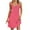 Hot Pink, variant on Cami Dress for Women Spaghetti Strap Casual Mini Dresses Summer Beach Sundress V Neck Vacation Dresses