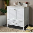 thumbnail image 6 of Nera Collection 30'' White Bathroom Vanity with Quartz Countertop and Sink, 6 of 10
