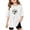 White, variant on Going Out Tops for Girl Short Sleeve Oversized Crewneck Basic Rugby Shirt for Girl,White,130