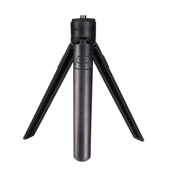 Soporte para trípode de cámara, capacidad de carga de 1 kg, diseño compacto, plegable, universal, con tornillo de 1/4, soporte para teléfono.