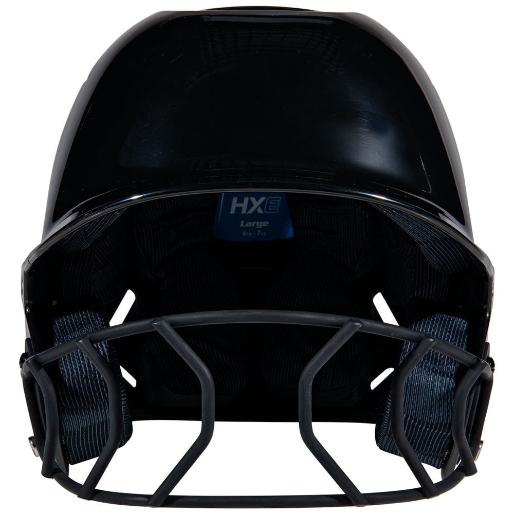 Champro HXE Fastpitch Softball Uncoated Batting Helmet, Large, Black