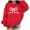 Red, variant on HUITKMM Girls Printed Bow Tie Long Sleeve Hooded Sweatshirt Fashion Casual Pullover Top for Children Youth