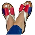 thumbnail image 2 of MKLEKYY Sandalias de Plástico para Mujer, Sandalias Planas Informales Con Lazo Suave, Chanclas para Mujer, 2 of 4