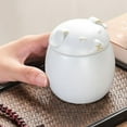 thumbnail image 4 of GROWTH TANK Dog Tea Canister with Lid Food Storage Jar tea Containers Kitchen Canisters, 45g White, 4 of 8