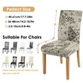 thumbnail image 6 of Ethnic Bohemian Dining Chair Covers Set of 4, Stretchable Washable Slipcovers with Retro Artistic Tribal Patterns, Removable Polyester Protectors for Rustic Kitchen or Stylish Farmhouse Decor, 6 of 6