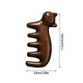 thumbnail image 2 of Wooden Scalp Massage Comb Cat Design Gentle Head Care Portable Relaxation Tool for Family Natural Hair and Neck Massager, 2 of 8