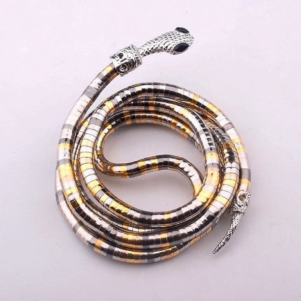 Collar de estilo casual con cadena de hueso de serpiente, accesorios de collar de alto diseño