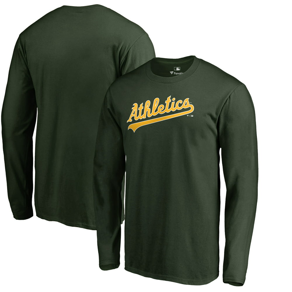 Oakland Athletics Fanatics Branded Team Wordmark Long Sleeve T-Shirt ...