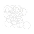 thumbnail image 4 of Uxcell 25mm OD 22mm ID 1.5mm Width Silicone Seal O-Rings White 20 Pack, 4 of 5
