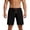 Black, variant on Mens Casual Walkshorts 9" Inseam Lightweight Summer Performance Training Short Pants Above Knee Elastic Waist Drawstring with Pockets