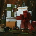 thumbnail image 4 of CHUANK 5 Rolls of Christmas Ribbon Wired for Handmade DIY Ribbon Wrapping Burlap Ribbon Rolls Colored Woven Linen Rrolls, 4 of 8