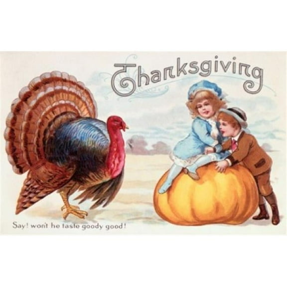Thanksgiving Nostalgia Cards Poster Print - 18 x 24 in.