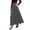 Grey, variant on Women's Ankle Length High Waist A-line Flowy Long Maxi Skirt (Grey XXL)