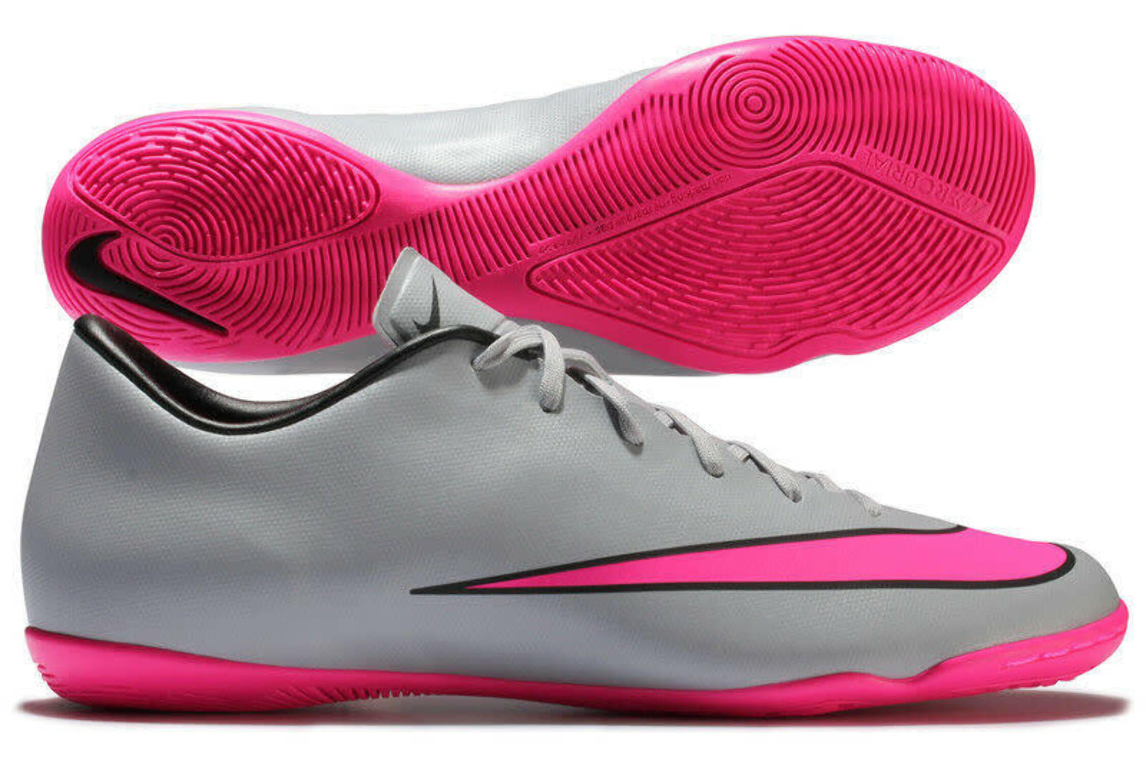 enchufe Comunista leninismo Nike Jr Mercurial Victory IV IC Indoor Soccer Shoes - Gray/Pink 4 -  Walmart.com