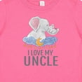 thumbnail image 4 of Inktastic I Love My Uncle Cute Elephants in Night Sky Boys or Girls Baby T-Shirt, 4 of 5