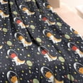 thumbnail image 3 of DarkBlue Cartoon Dinosaurs Astronauts Pattern Blanket,Comfortable Soft Flannel Throw Blanket,All Season,Warm Lightweight Blankets for Sofa Bed Couch Living Room Chair,30"x40", 3 of 4