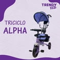 thumbnail image 2 of Triciclo Alpha Morado Trendy Kids Con Toldo, 2 of 6