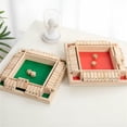 thumbnail image 4 of CYFW Shut the Box Game: 2-4 Player Wooden Board Math Game with 2-12 Dice | Educational Family Night Entertainment | Classic Pub Style | Funny Family Board Games, 4 of 7
