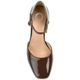 thumbnail image 5 of Journee Womens Hesster Mary Jane Mid Block Heel Square Toe Pumps, Widths Available, 5 of 10