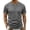 Dark Gray, variant on ZRGHAOYLQ Men’s Solid Stitch Contrast Trim Crew Neck T Shirt Short Sleeve Color Line Spliced Pullover Soft Breathable Casual Basic Tee