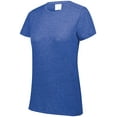 thumbnail image 2 of Augusta Ladies Tri-Blend T-Shirt 3067 Royal Heather Xs, 2 of 2