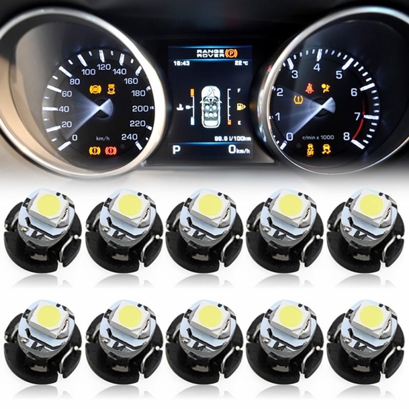 10Pcs T3 SMD Led Neo Wedge Car Dash Gauge Instrument Cluster Bulbs Light W  Fw