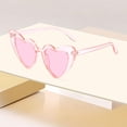 thumbnail image 3 of AJGRHE Heart Sunglasses for Women Fashion Classic Love Eye Protection Sunglasses Vintage Cute Heart Sunglasses Light Pink, 3 of 4