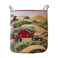 thumbnail image 1 of zhangmingg Versatile Quilted Storage Organizer for Home - Purpose Laundry Hamper for Blankets Books and More for Indoor Use, 1 of 6