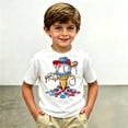 thumbnail image 2 of Gelikeya Boys Baseball Ice Cream Cartoon T-Shirt, Kids Short Sleeve Crew Neck Tee, Patriotic Sport Top 2-13Y (White, 2-3 Years), 2 of 7