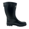 thumbnail image 2 of Forever Young Women's Zipper Short Shaft Mock Rain Boot, Navy, 2 of 6