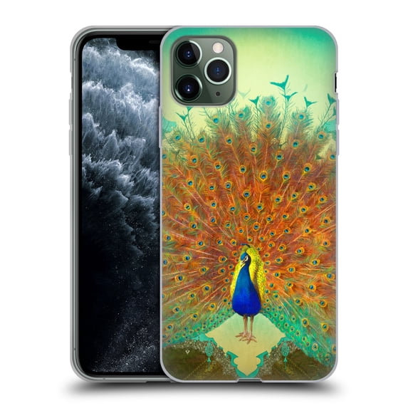 Head Case Designs Officially Licensed Duirwaigh Animals Peacock Soft Gel Case Compatible with Apple iPhone 11 Pro Max