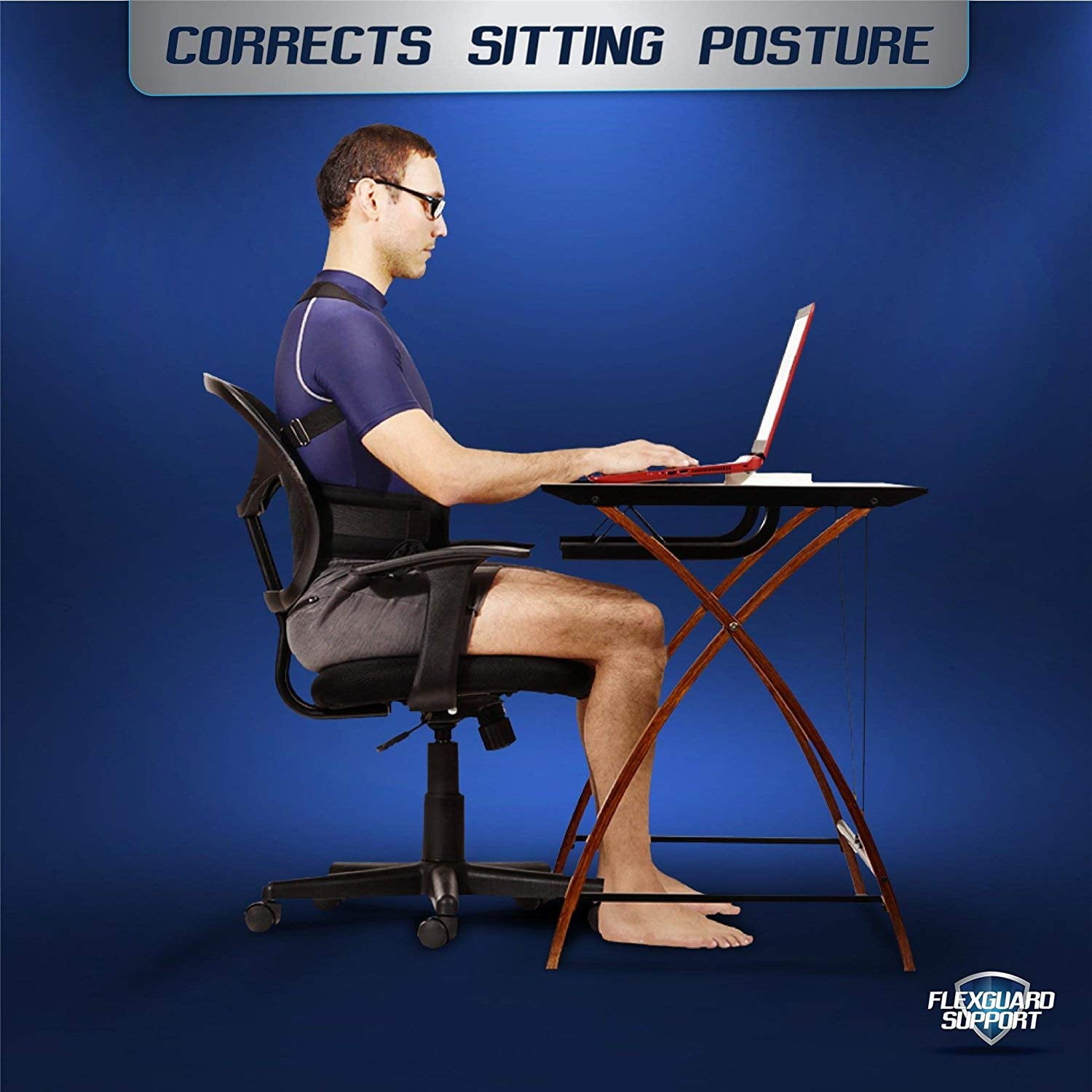 FlexGuard Support Fully Adjustable Back Brace and Posture Corrector