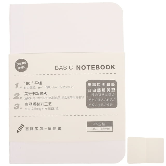 1 Book of A6 Refill Papers Notebook Replacement Bound Papers Lined Refill Papers for Notebook Cover