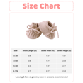 thumbnail image 2 of Baby Booties Knitted Shoes Newborn First Cozy Warm Shoes for Infant Boy Girl Solid Color Winter Shoes 0-3 Months Khaki, 2 of 7