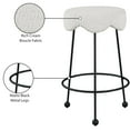 thumbnail image 2 of Meridian Furniture Fleur Cream Boucle Fabric Counter Stool, 2 of 5