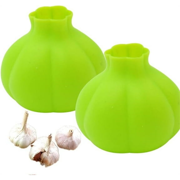 Tutuviw 2Pcs Silicone Garlic Peeler Garlic Skin Remover Keeper Garlic Roller Peeling Tube Garlic Skinner Kitchen Tools Reusable Easy Quick to Peel(Green)