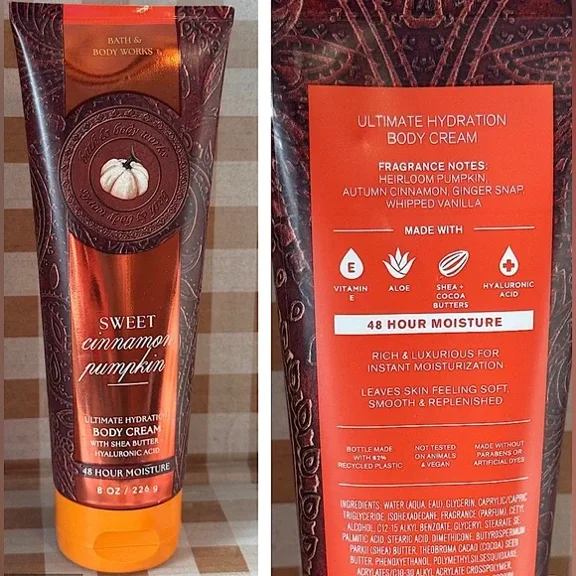 Bath & Body Works Sweet Cinnamon Pumpkin Body Cream 8 oz