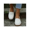 thumbnail image 6 of SIMANLAN Womens Comfort Driving Loafers Slip On Flats Casual Slippers Round Toe Penny Loafer Shoes Size 4.5-8.5 White 7.5, 6 of 6